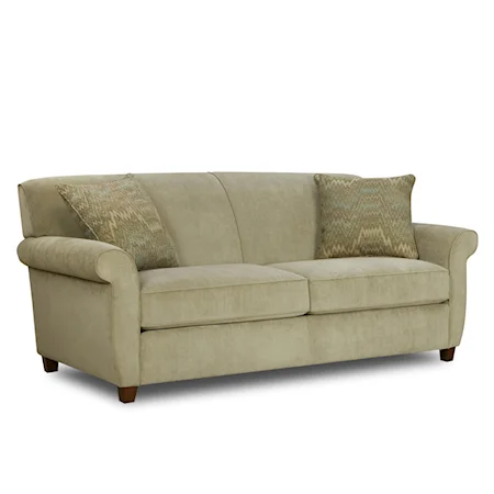 Apartment Sized Rolled Arm Sofa